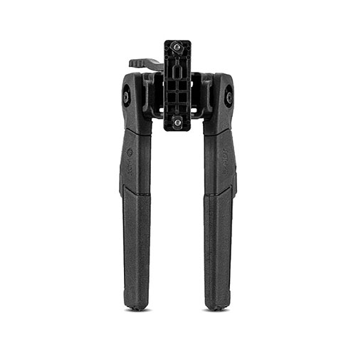 The MDT Oryx Bipod features a premium polymer blend for strength and stability, one-handed deployment, and durable rubber feet for reliable traction on any surface.